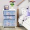 Sorbus Nightstand with 3 Drawers - Furniture Storage for Bedroom, Closet, Office Organization - Steel Frame, Wood Top, Pastel Fabric Bin